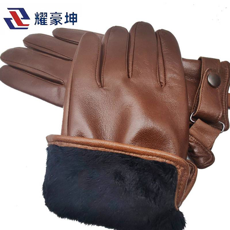 耀豪坤 防寒羊皮手套D38T/副高清大图