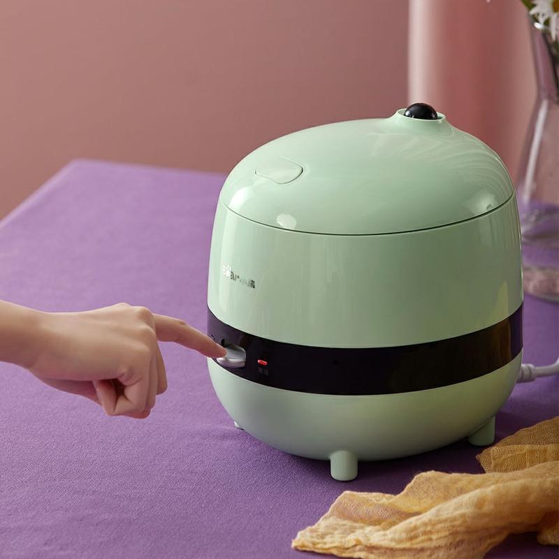 小熊电饭锅迷你小型13人多功能家用智能不粘锅食蒸煮迷你电饭煲浅绿色