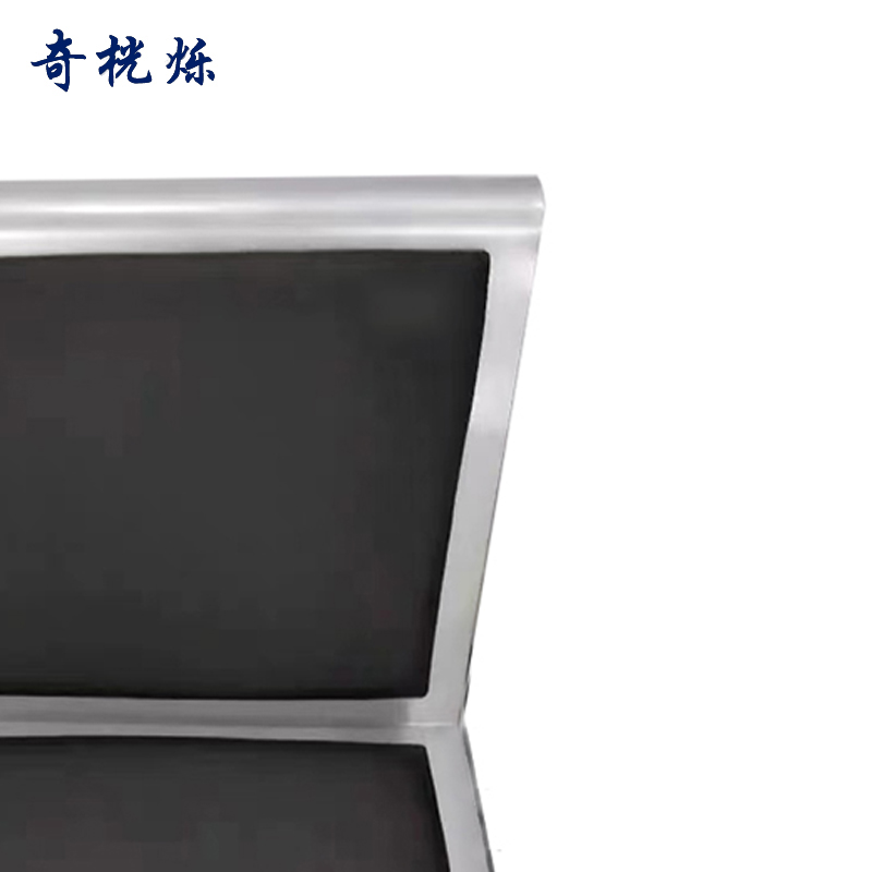 奇桄烁等候椅黑垫四人位张高清大图