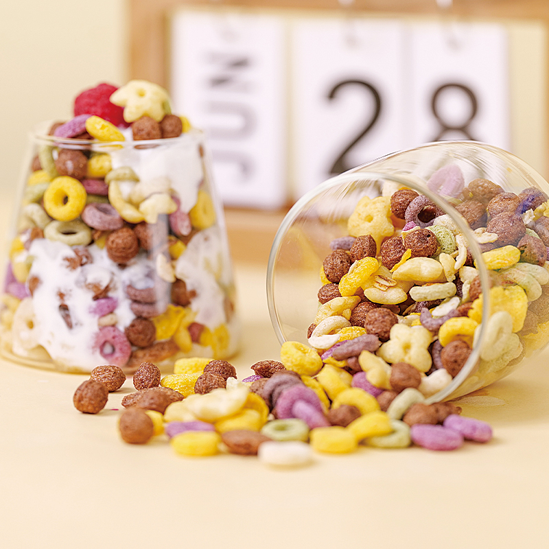 益生元非油炸营养早餐零食胚芽谷物圈135g