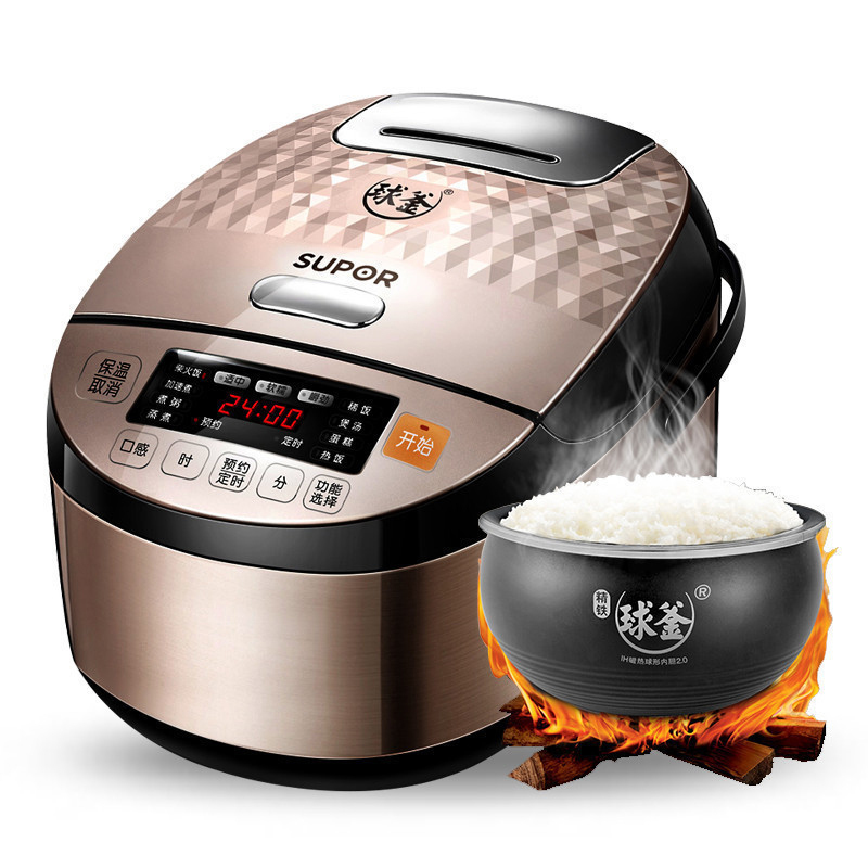苏泊尔(SUPOR) 电饭煲 CFXB40HC817-120 4L 精铁球釜 IH加热