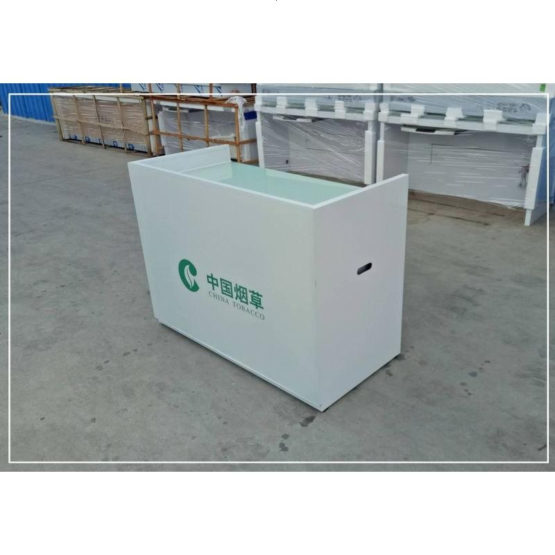 新款铁质展示柜超市便利店烟柜收银台组合定做铁柜组合柜 直角收银100*60*90送发光LOGO