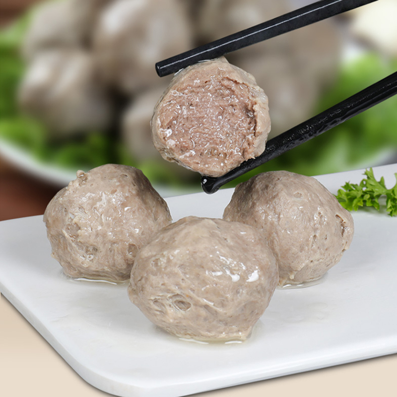 玖嘉久关东煮食材烫串鱼丸罗森冷冻商用牛肉丸1kg