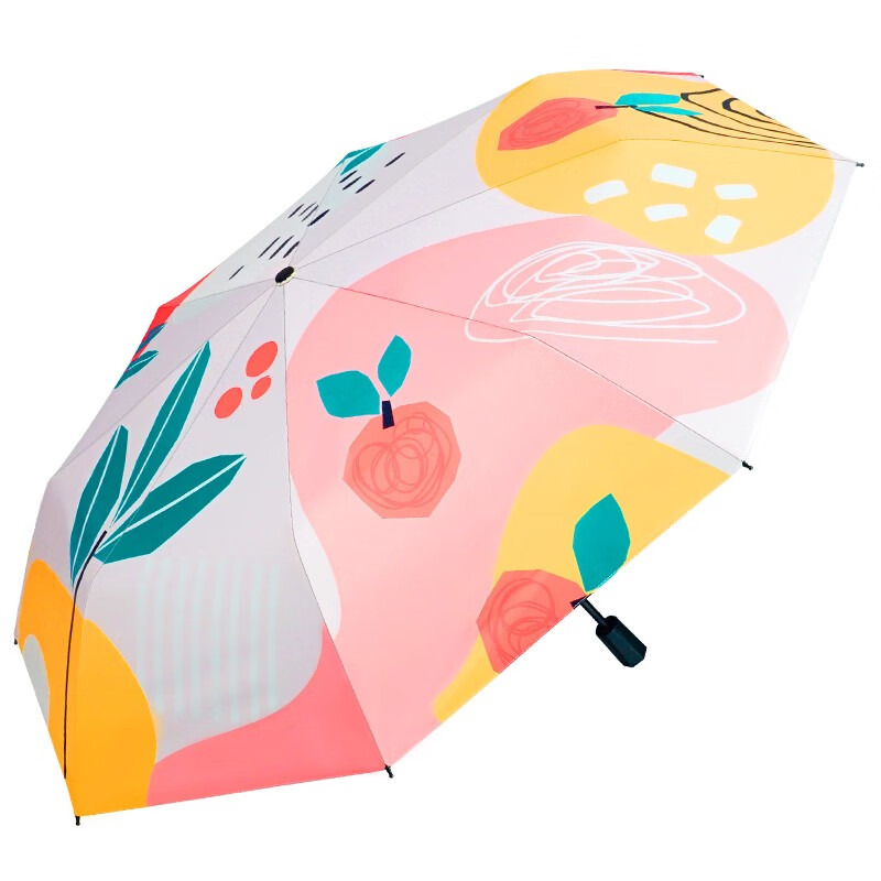 红叶折叠雨伞ins小清新防晒遮阳伞防紫外线太阳伞晴雨两用 半夏时光3198高清大图