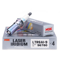 NGK铱金汽车火花塞LTR6AI-9(四支装)96780福特蒙迪欧福克斯1.6/2.0嘉年华1.5福睿斯1.5翼博1.5