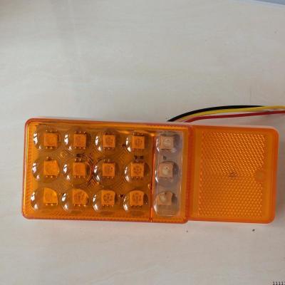 新型led带照明边灯倒车示宽彩灯货车挂车轮胎照地灯24v梁山挂车梁山边