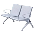 臻远ZY-JCY-07连排椅机场椅公共座椅等候椅 加厚银色机场椅双人位