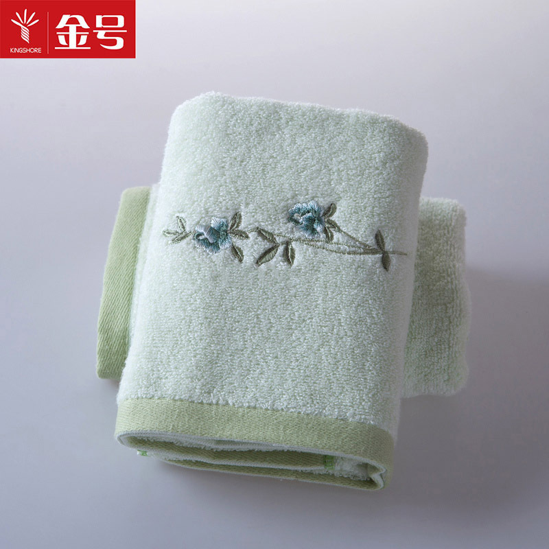 金号(KING SHORE)2119WAH 纯棉面巾 78*38cm 112g 1/150 黄色(JL)