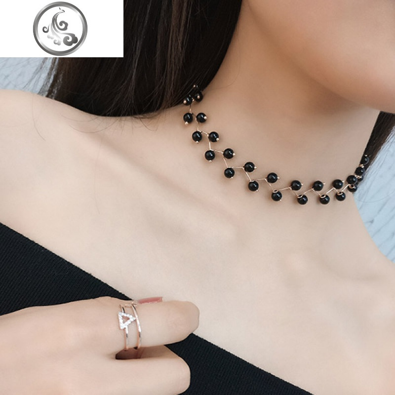 韩国脖子颈带女短款项圈脖颈饰品性感百搭项链网红锁骨链choker jimi