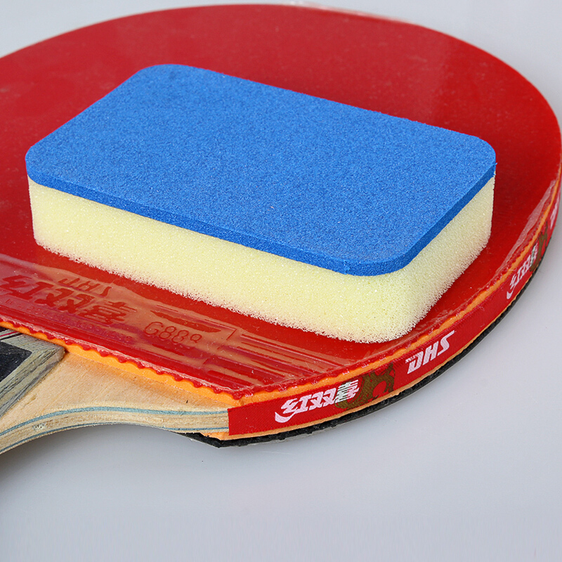 玺源乒乓球拍海绵擦套胶胶皮清洁棉蓝色