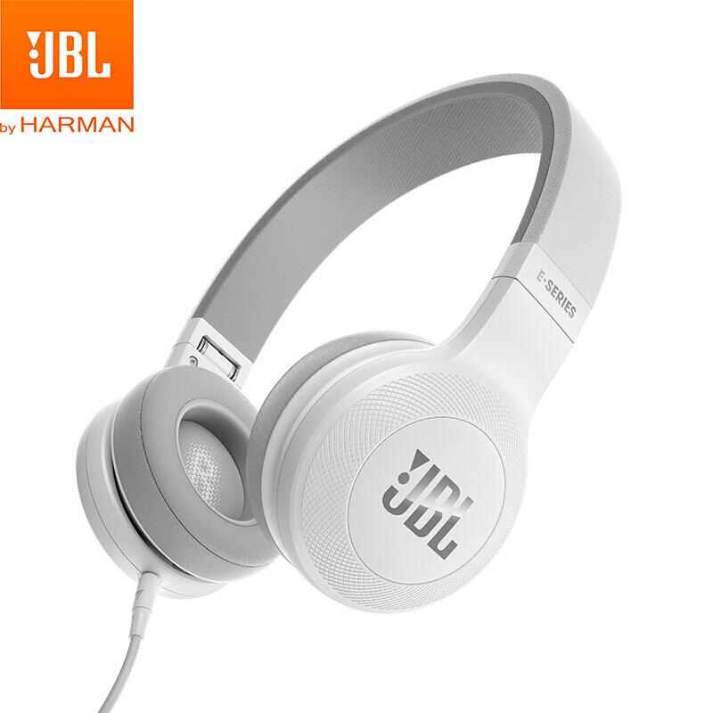 JBL E35 头戴式耳机耳麦 手机耳机 音乐耳机 游戏耳机 带麦可通话 正版 珍珠白