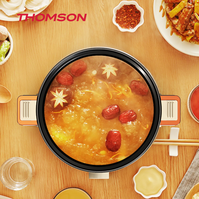 THOMSON 大容量一锅多用微压烹饪多功能微压力汤火锅电压力锅 5L C-T0510!高清大图
