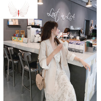 西装外套女2020春秋新款韩版长袖气质休闲宽松网红小西服上衣 暖青汇
