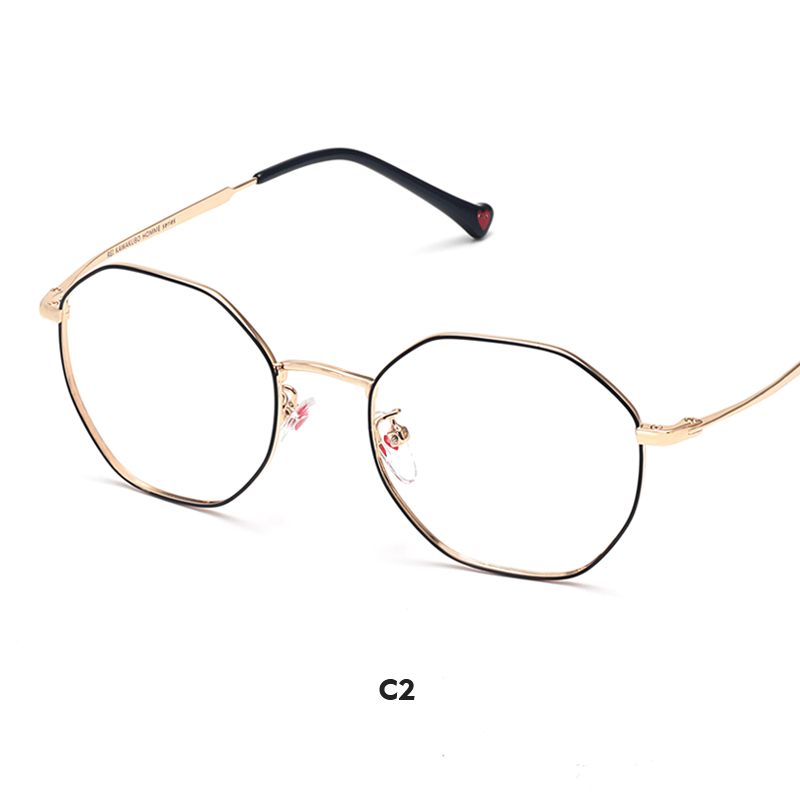 川久保玲近视眼镜框男复古金属八边形镜架女网红款圆脸光学架5927视频