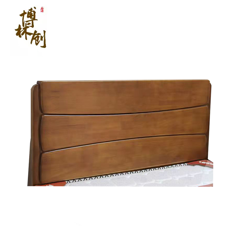 博林创 实木床 306# 1.2米床 胡桃色 张高清大图