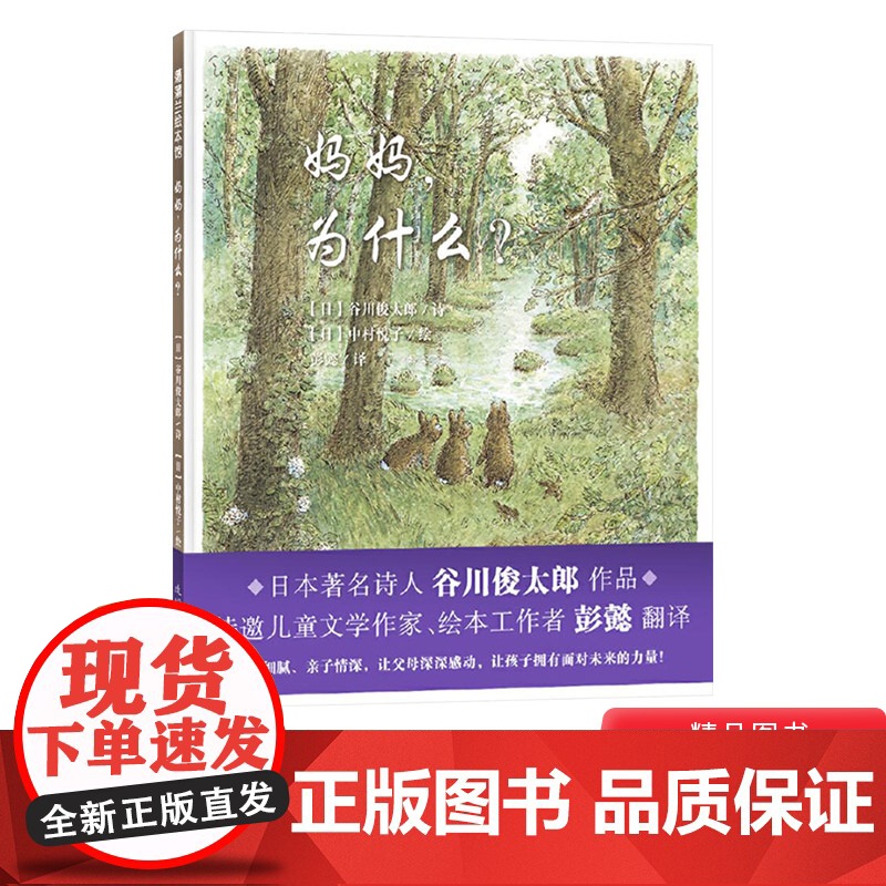 妈妈为什么硬壳精装图画书蒲蒲兰绘本谷川俊太郎作品一本诗的绘本关于爱关于希望关于勇气关于未来4岁5岁6岁7岁8岁儿童阅读正