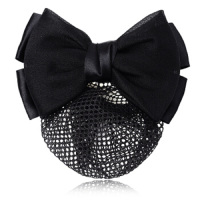 头花饰品带网兜黑色单个装