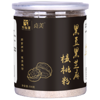 黑芝麻核桃黑豆粉现磨黑芝麻糊熟五谷杂粮即食营养早餐食品代餐粥500g