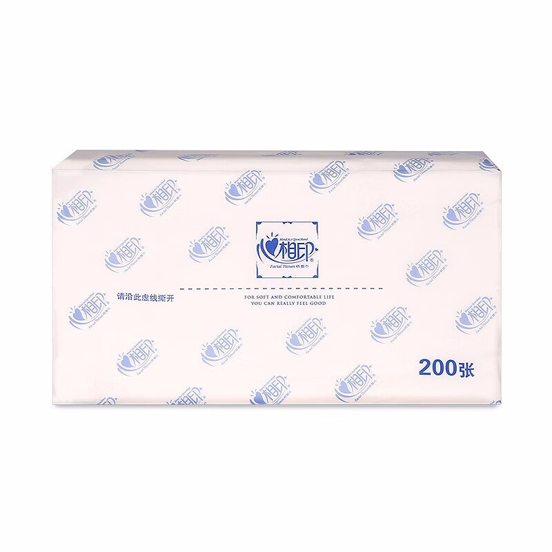 心相印 商务面巾纸DT100透明款2层100抽/包72包/箱单位:箱高清大图
