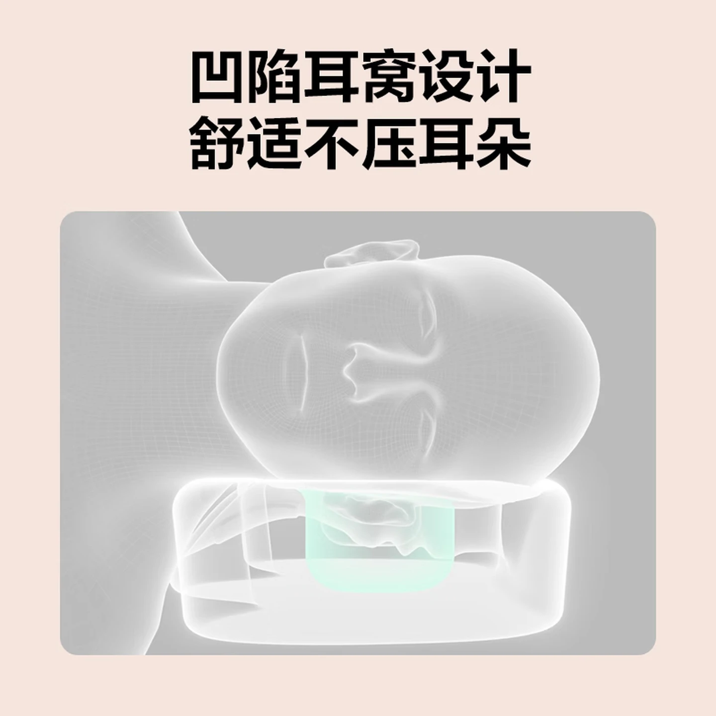 skg颈椎枕 肩颈颈椎睡眠专用枕头 不压耳朵精准穴位热敷 P1枕头高清大图