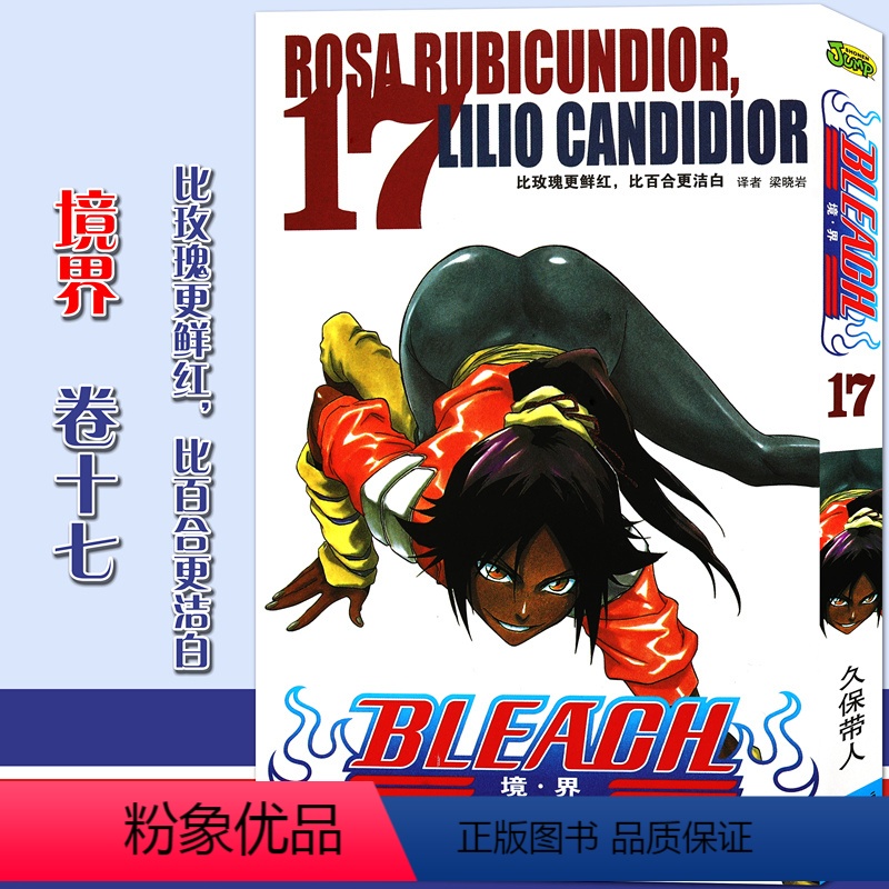 [正版]赠书签境·界 死神17 漫画 第17册 比玫瑰更鲜红,比百合更洁白 [日]久保带人 境界死神漫画 日本经典动高清大图