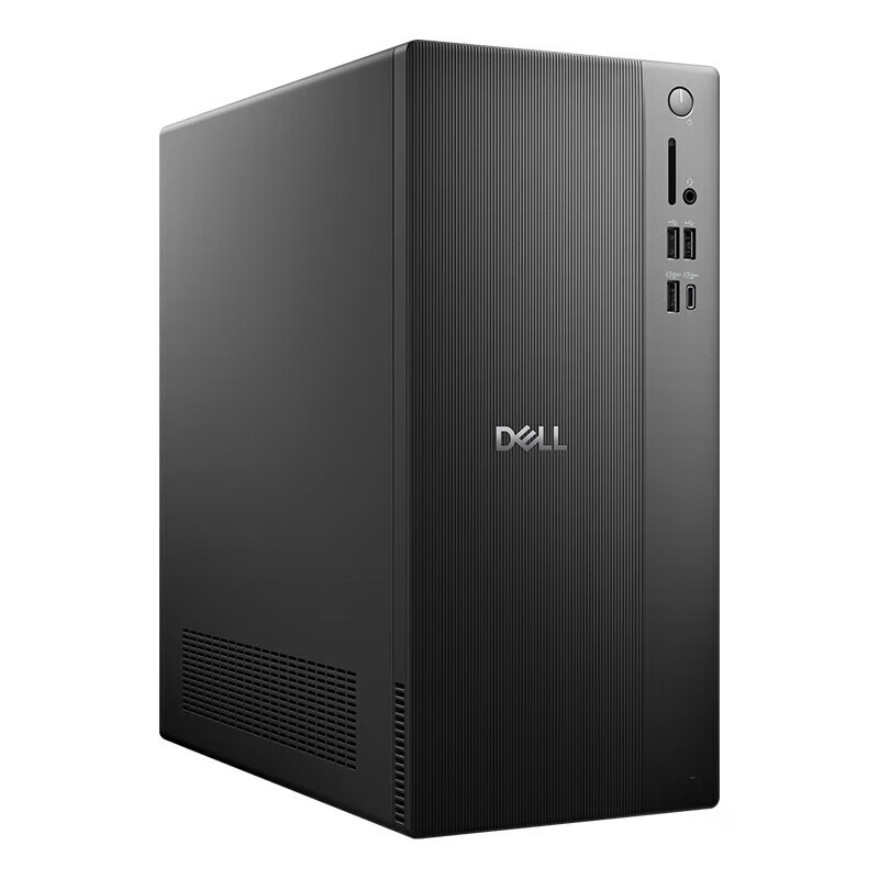 戴尔(DELL)ECT1250 商用办公台式机电脑主机 整机含键鼠套装 I5-14400 8G内存 2T机械+512G固态 180W 大机箱 WIN11 配27英寸显示器高清大图