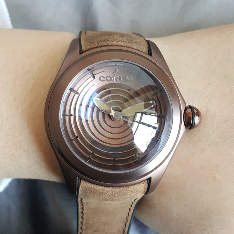 正品昆仑corum泡泡系列限量款082311980062op01s自动机械男表95新