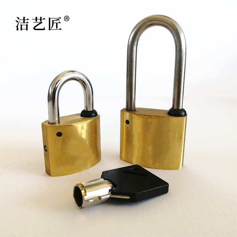 洁艺匠 T35-30 挂锁 35mm锁体30mm梁高 黄色高清大图