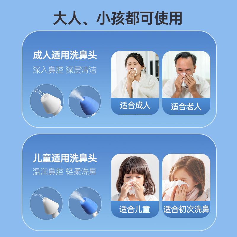 爱护佳电动洗鼻器儿童成人家用鼻腔冲洗器医用电动清洗器高清大图