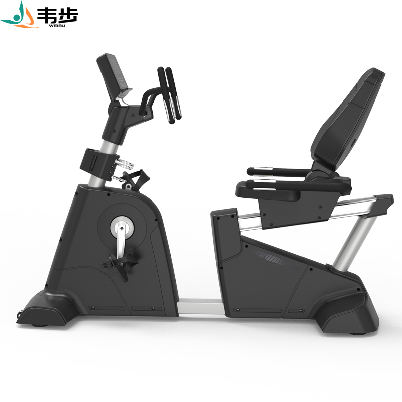 韦步XG-906商用自发电卧式健身车 磁控室内健身懒人车有氧健身器材高清大图
