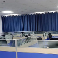 福芳定制窗帘办公室会议室宿舍双开布艺遮光帘/米