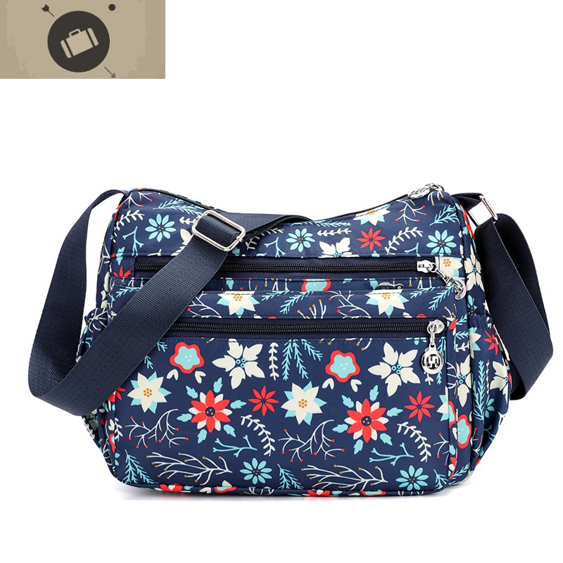 斜挎包女2019新款妈妈包小休闲防水尼龙旅游单肩包包艾狄伊娃女斜挎包