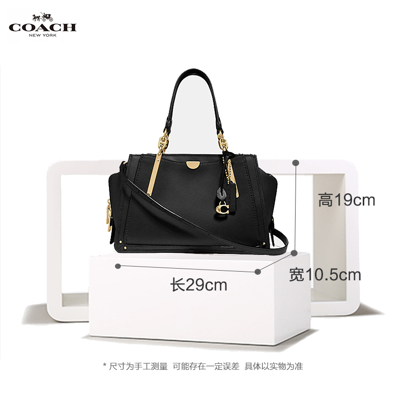 【直营】蔻驰(COACH)拼色DREAMER系列牛皮拉链款手提包单肩包斜挎包 女包 软高清大图