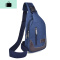 新款胸包男士斜挎包帆布单肩包韩版潮斜跨胸前包休闲小背包男包包NEW LAKE