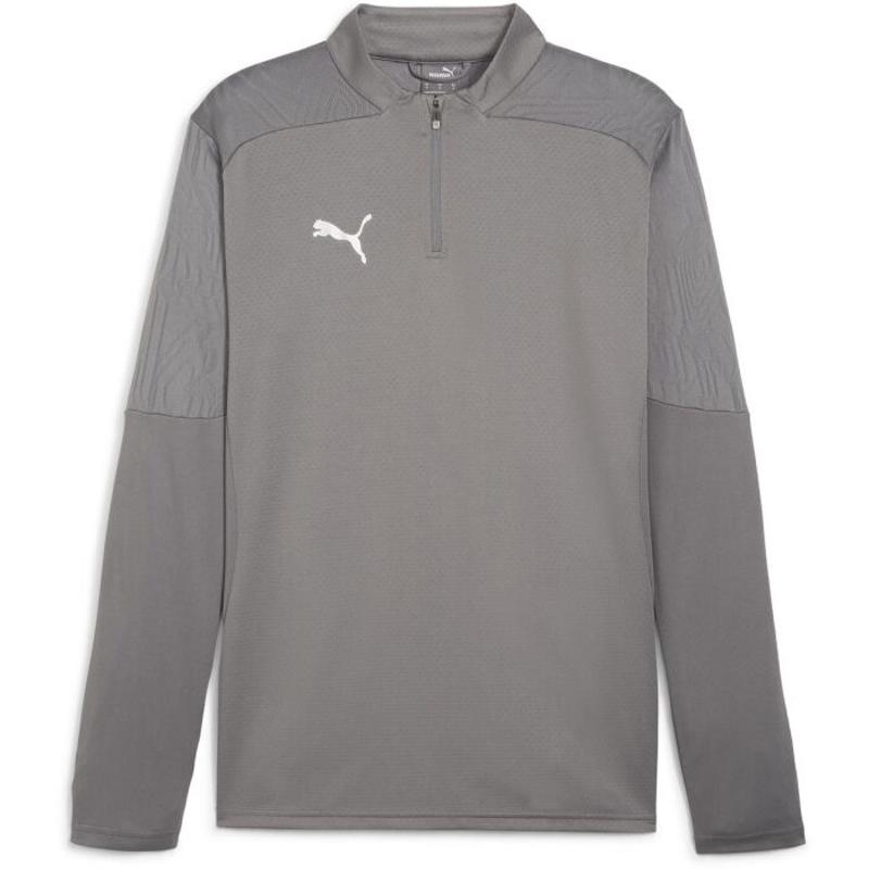 彪马(Puma)高弹透气半拉链训练上衣男款足球服干爽舒适运动T恤