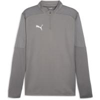 彪马(Puma)高弹透气半拉链训练上衣男款足球服干爽舒适运动T恤