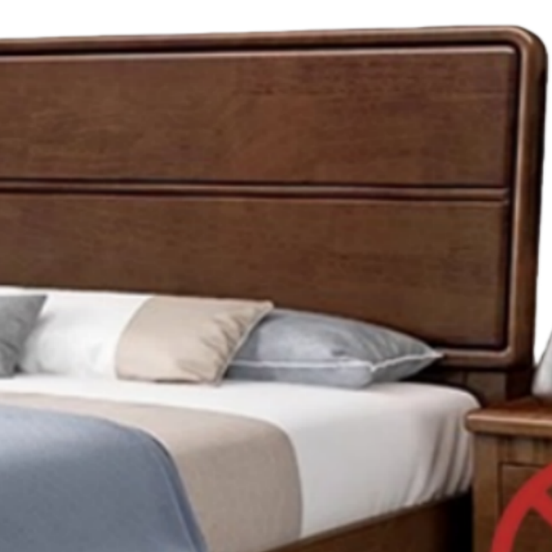 乐琪艺单人床 实木张高清大图