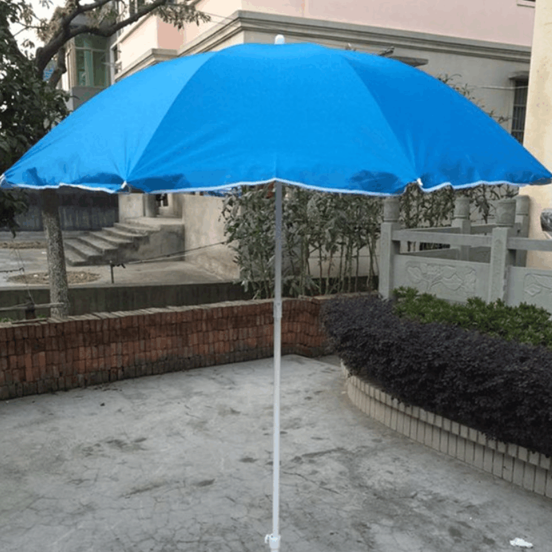 家柏饰(CORATED)大号防大型雨伞太阳伞庭院伞四方伞沙滩伞摆摊伞 银胶2米宝蓝+三层架图片