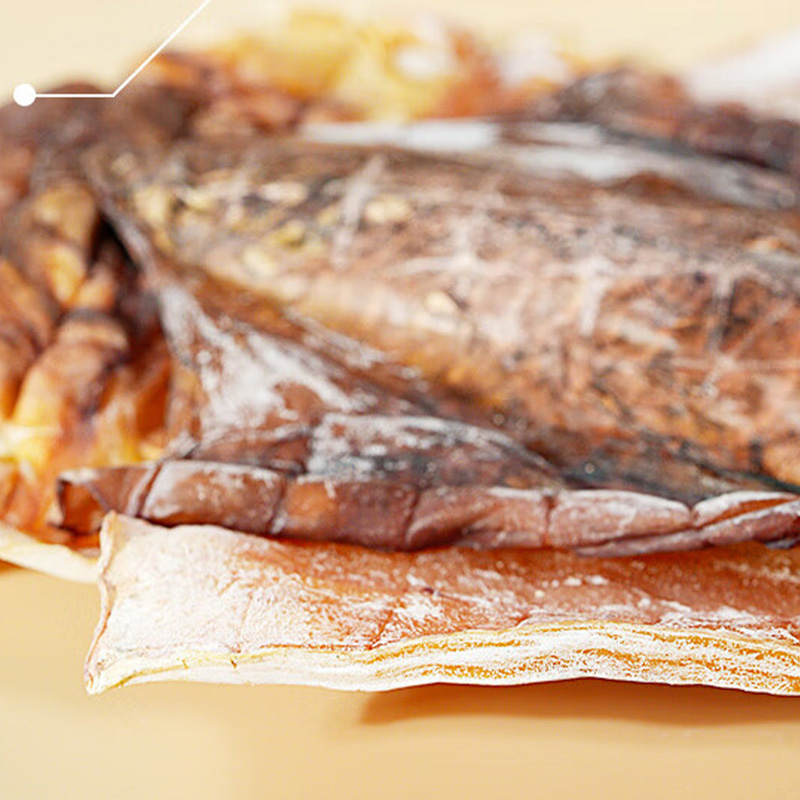 绿帝墨鱼干肉质紧实肥厚体型完整劲道有韧性淡晒入味咸淡适中335g高清大图