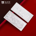 Alice珠宝 龙凤呈祥 足银999投资白银 工艺银条 100g 100克