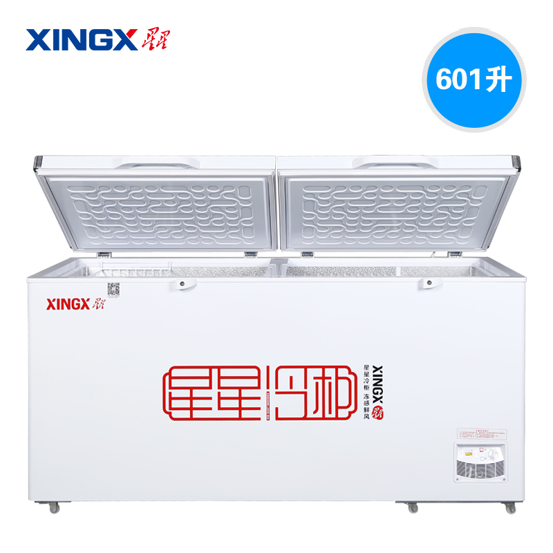 星星(XINGX)BD/BC-618G 商用卧式大冷柜 大冷冻力冰柜 断电保护 节能省电 冷藏冷冻