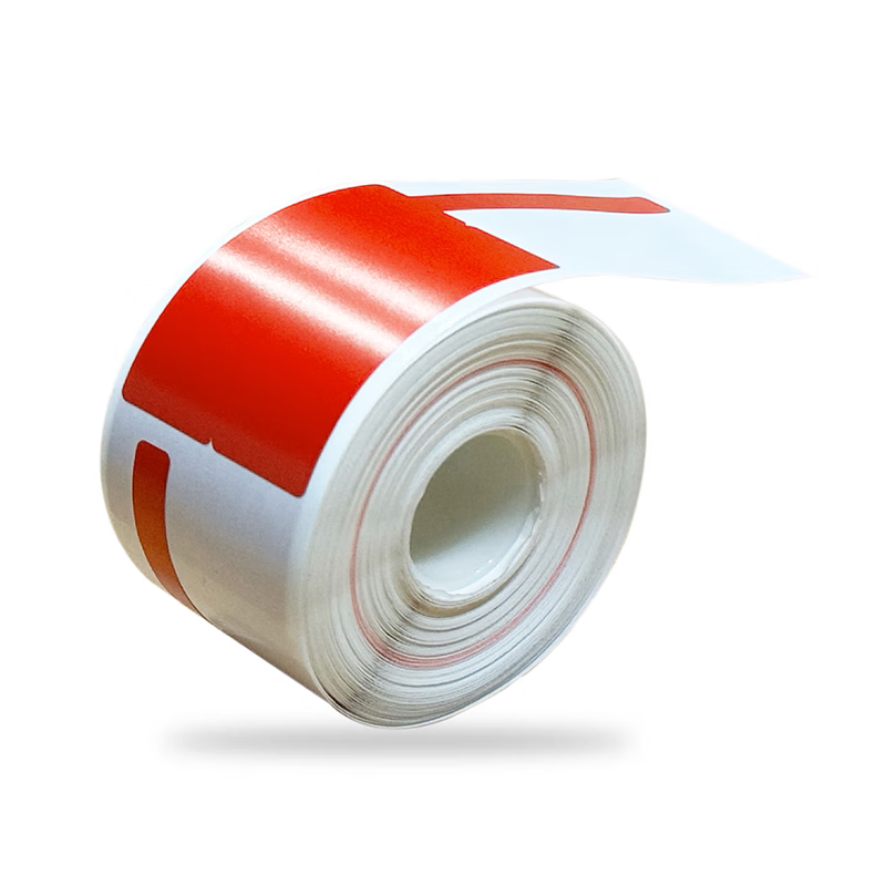 秦泰(Cqint) QTBQ-45*85-200P 异型胶贴200片/卷 标签标牌 1盒/个 (计价单位:个) 红色高清大图