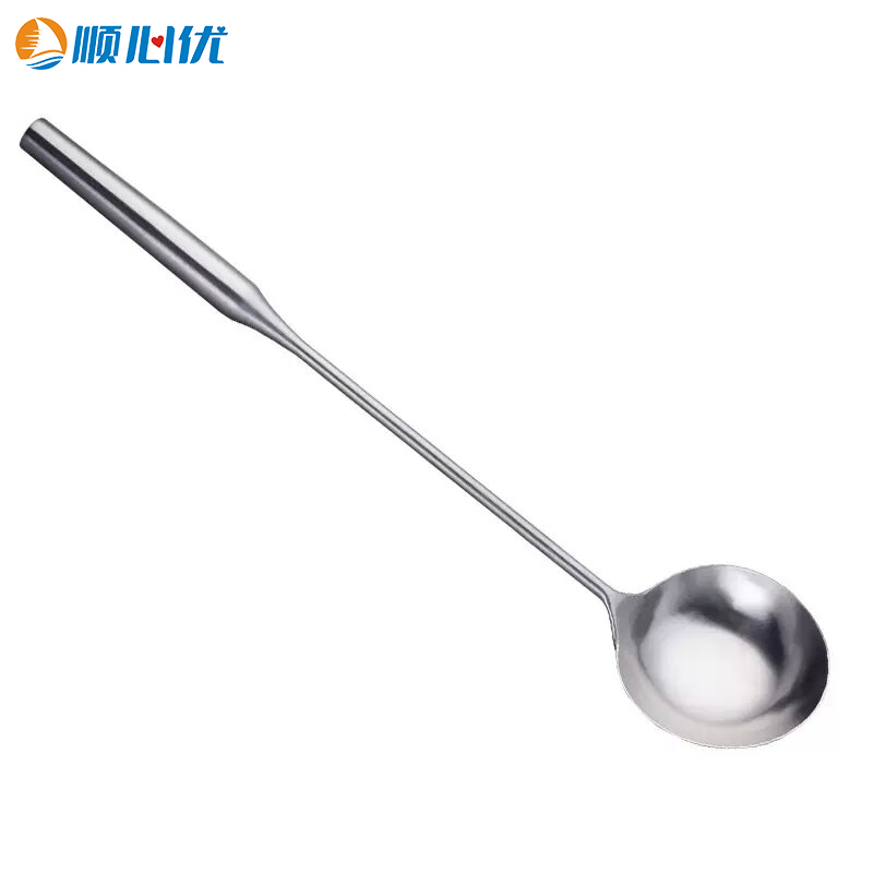 顺心优 不锈钢分菜勺食堂炒菜勺子 中号/把高清大图