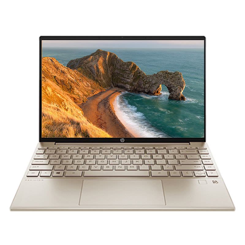 惠普(HP)13-BE1102AU 星13Air 2022款13.3英寸家用网课商务办公轻薄本窄边框笔记本电脑(R5-5625U 16G 512G 2.5K屏 指纹识别)金色图片