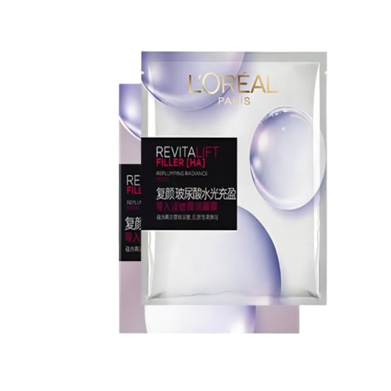 欧莱雅(L’OREAL) 复颜玻尿酸水光充盈导入淡纹膨润面膜29g*15片/盒高清大图