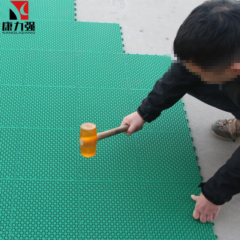 康力强悬浮地板篮球场羽毛球场地幼儿园室外专用防滑拼装运动地板高清大图
