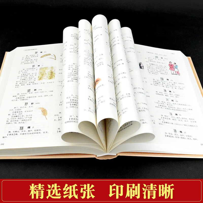 说文解字图解详析 [正版]国学典藏馆 说文解字图解详析 许慎 彩图珍藏版 中国文化语言工具书语言文字 国学经典书籍教科书高清大图