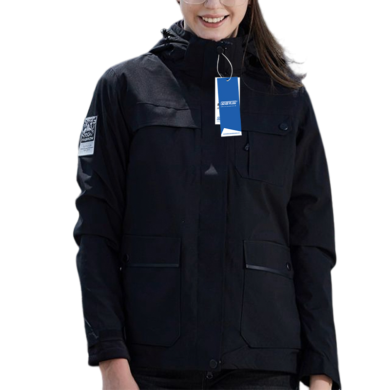 安居先森9999抓绒内胆冲锋衣女款 黑色m-6xl