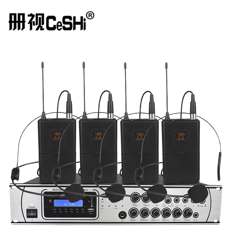 册视监控器材配件功放无线麦克风一体机一拖四KS-1000套高清大图