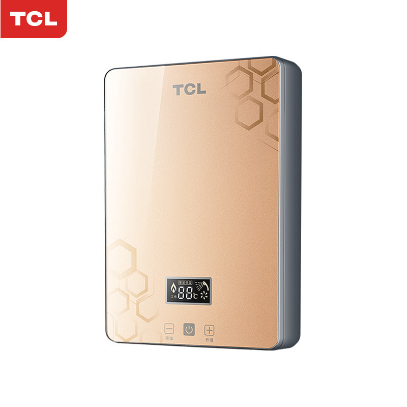 TCL TDR-601TM 即热式电热水器洗澡家用速热淋浴壁挂恒温热水器快热 金色
